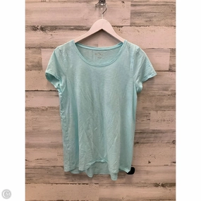 Top Short Sleeve Designer By Lilly Pulitzer In Aqua, Size: S