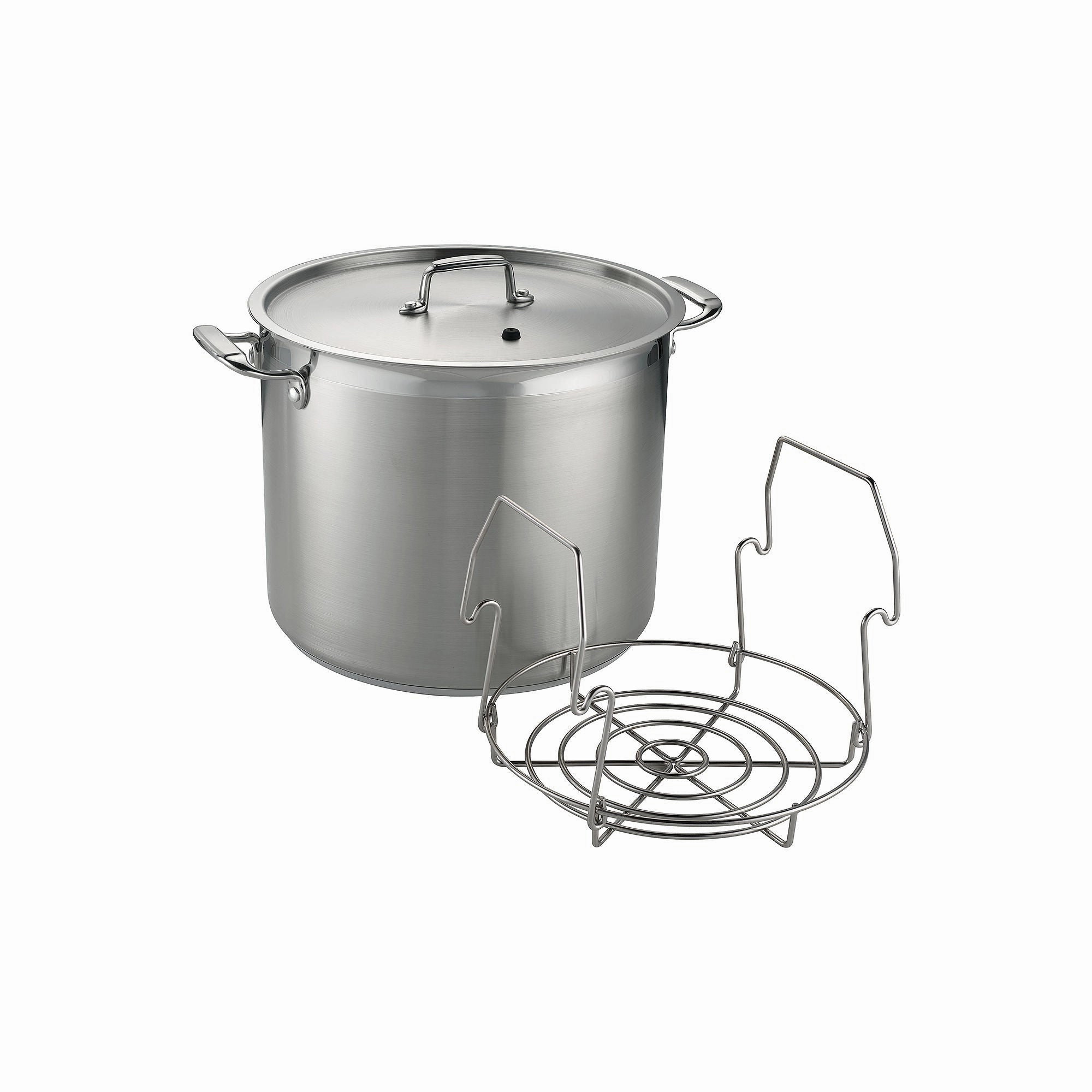Tramontina 22-Qt. With Canning Rack Stainless Steel Dishwasher Safe Stockpot - STAINLESS STEEL ONE SIZE
