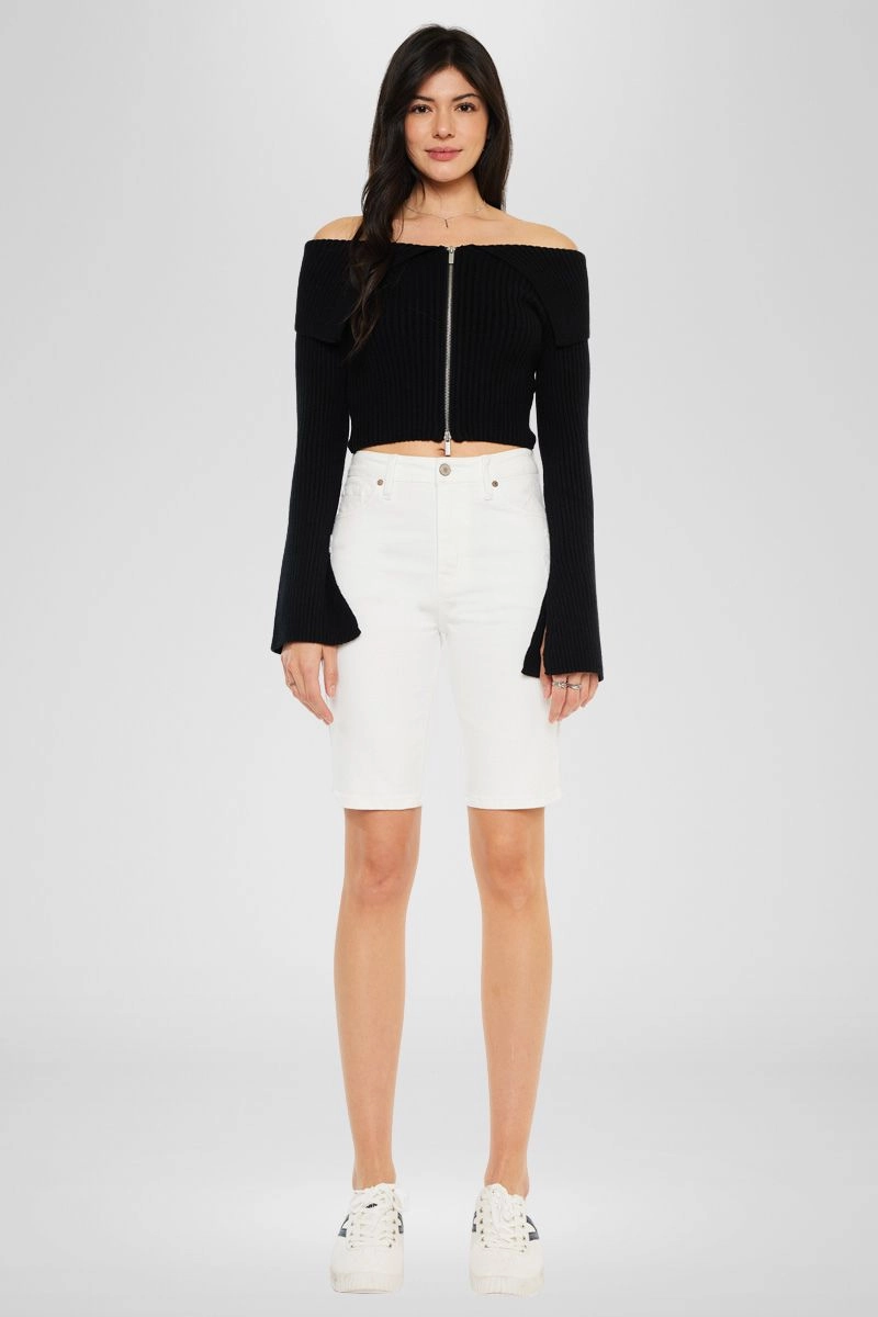 Trevora High Rise Bermuda Shorts
