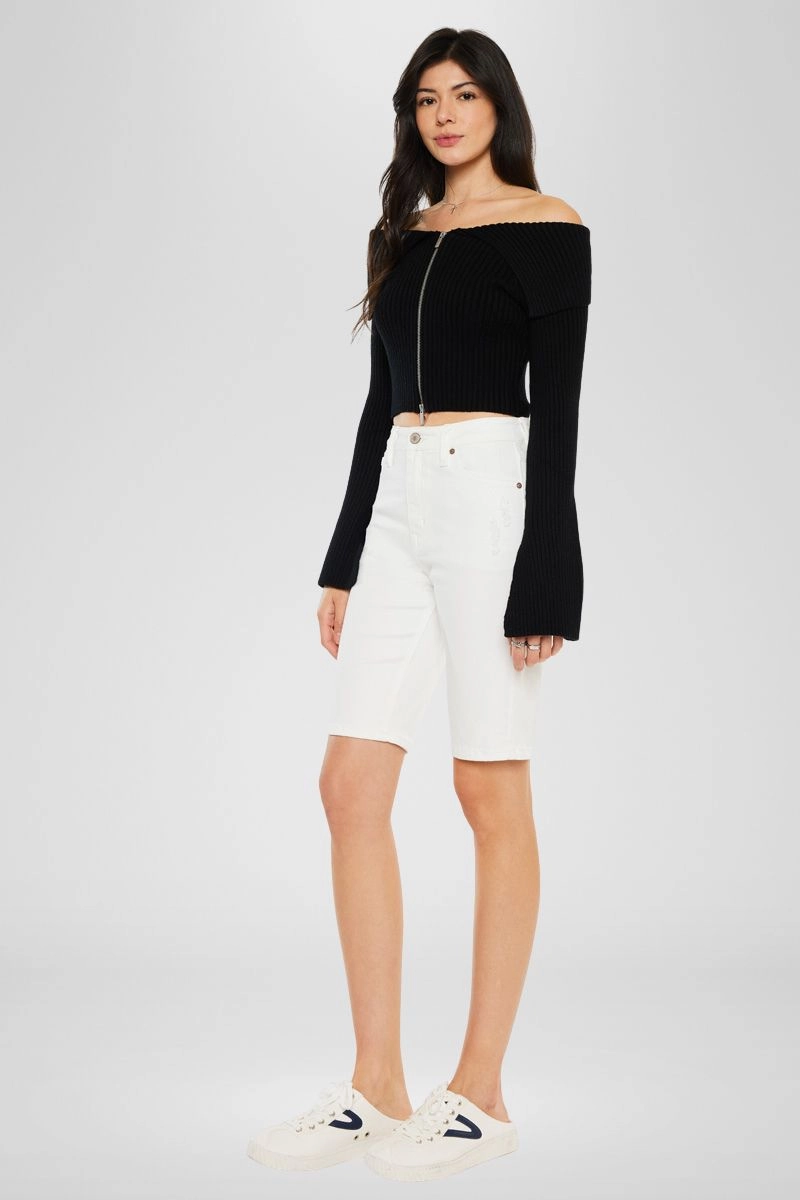 Trevora High Rise Bermuda Shorts