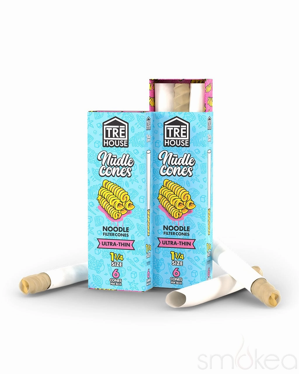 TRĒ House 1 1/4 Pre Rolled Nudle Cones (6 Pack)