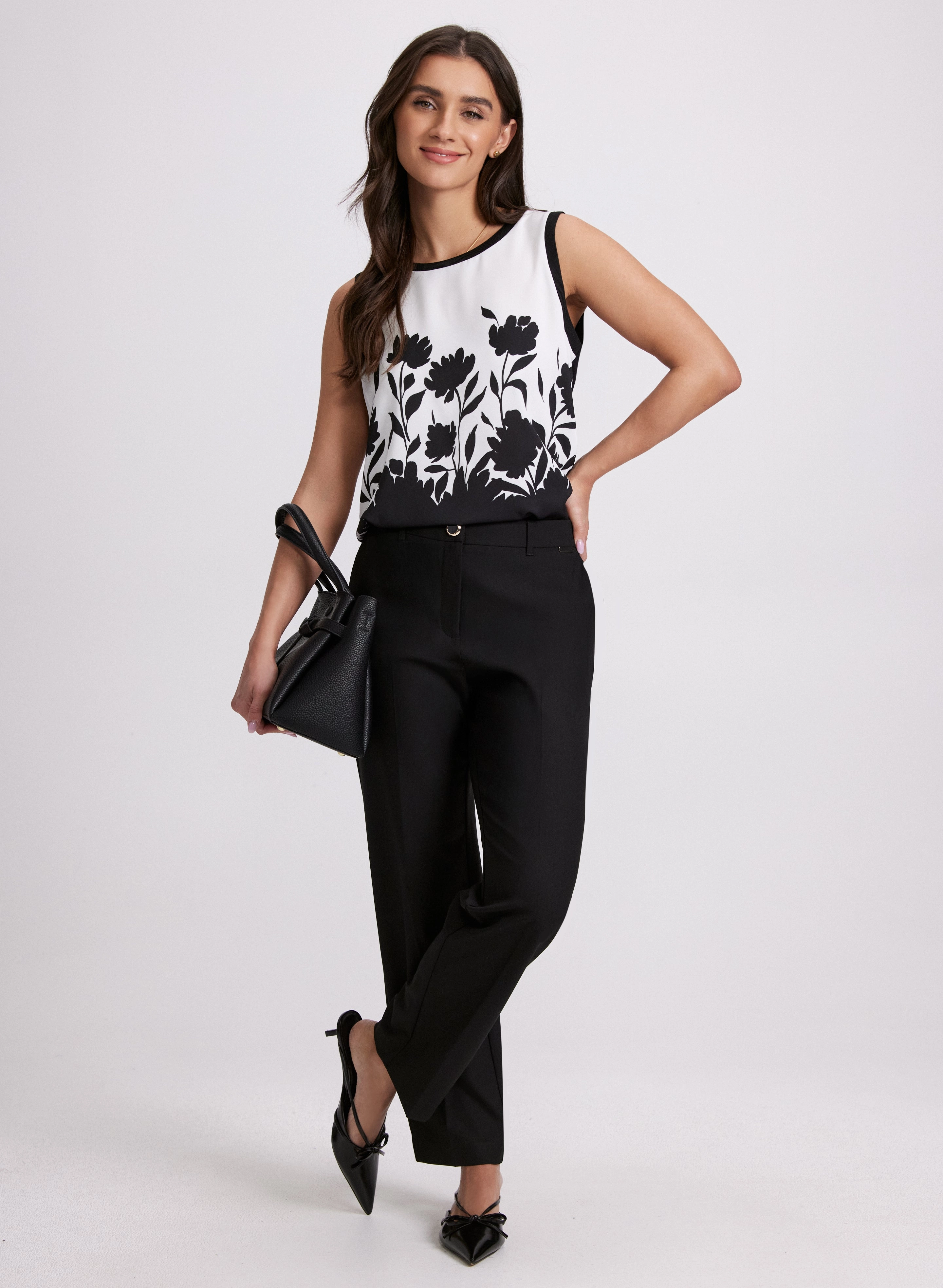 Two-Tone Sleeveless Top
