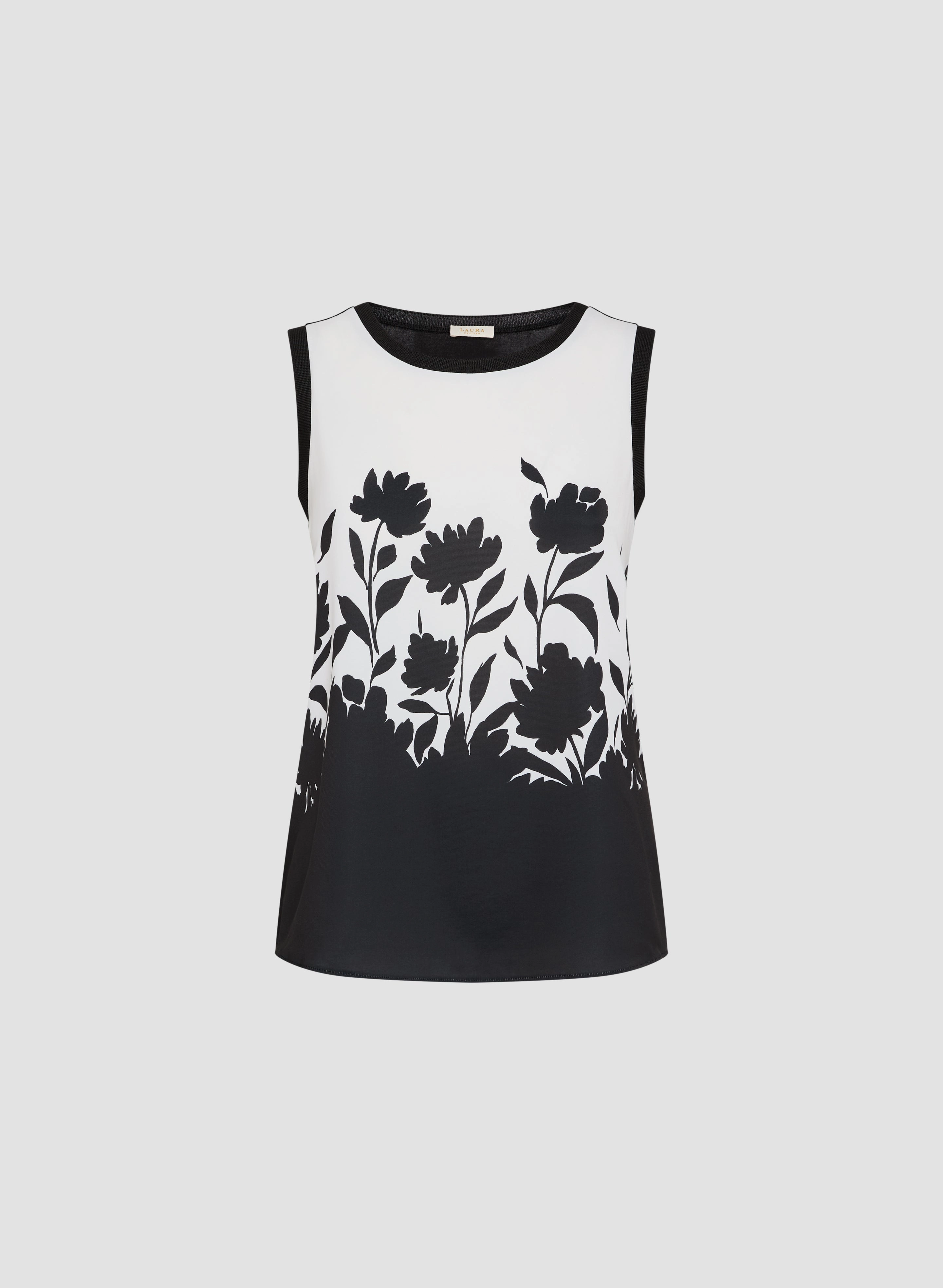 Two-Tone Sleeveless Top