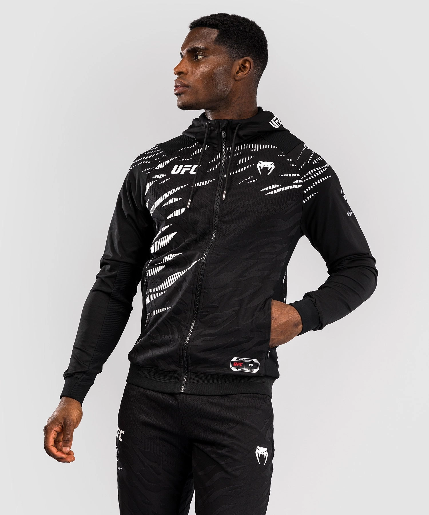 UFC Fusion by Venum Personalized Authentic Fight Night Men's Hoodies - Black
