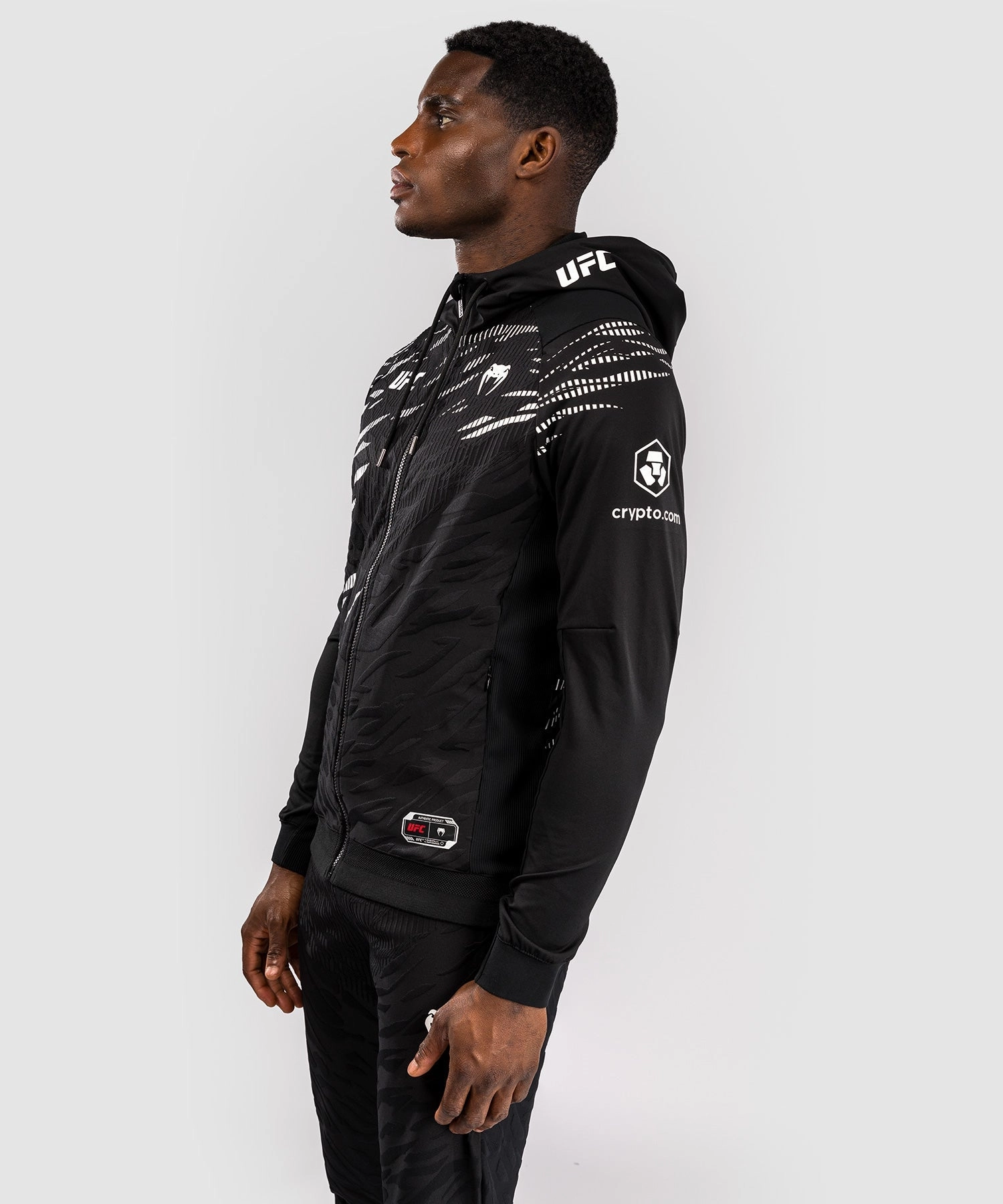 UFC Fusion by Venum Personalized Authentic Fight Night Men's Hoodies - Black