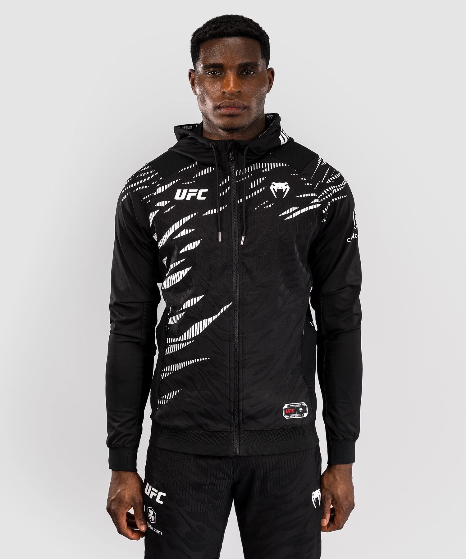 UFC Fusion by Venum Personalized Authentic Fight Night Men's Hoodies - Black