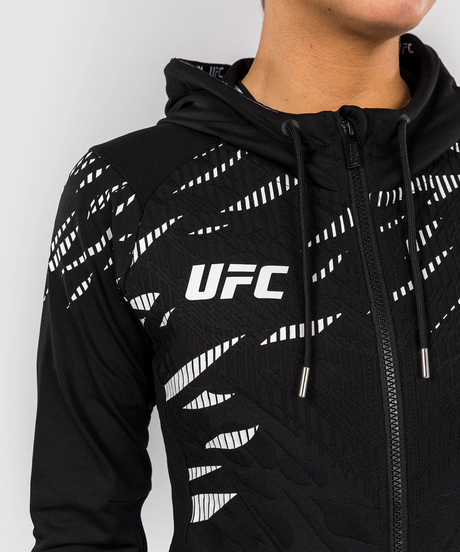 UFC Fusion by Venum Personalized Authentic Fight Night Women's Hoodies - Black