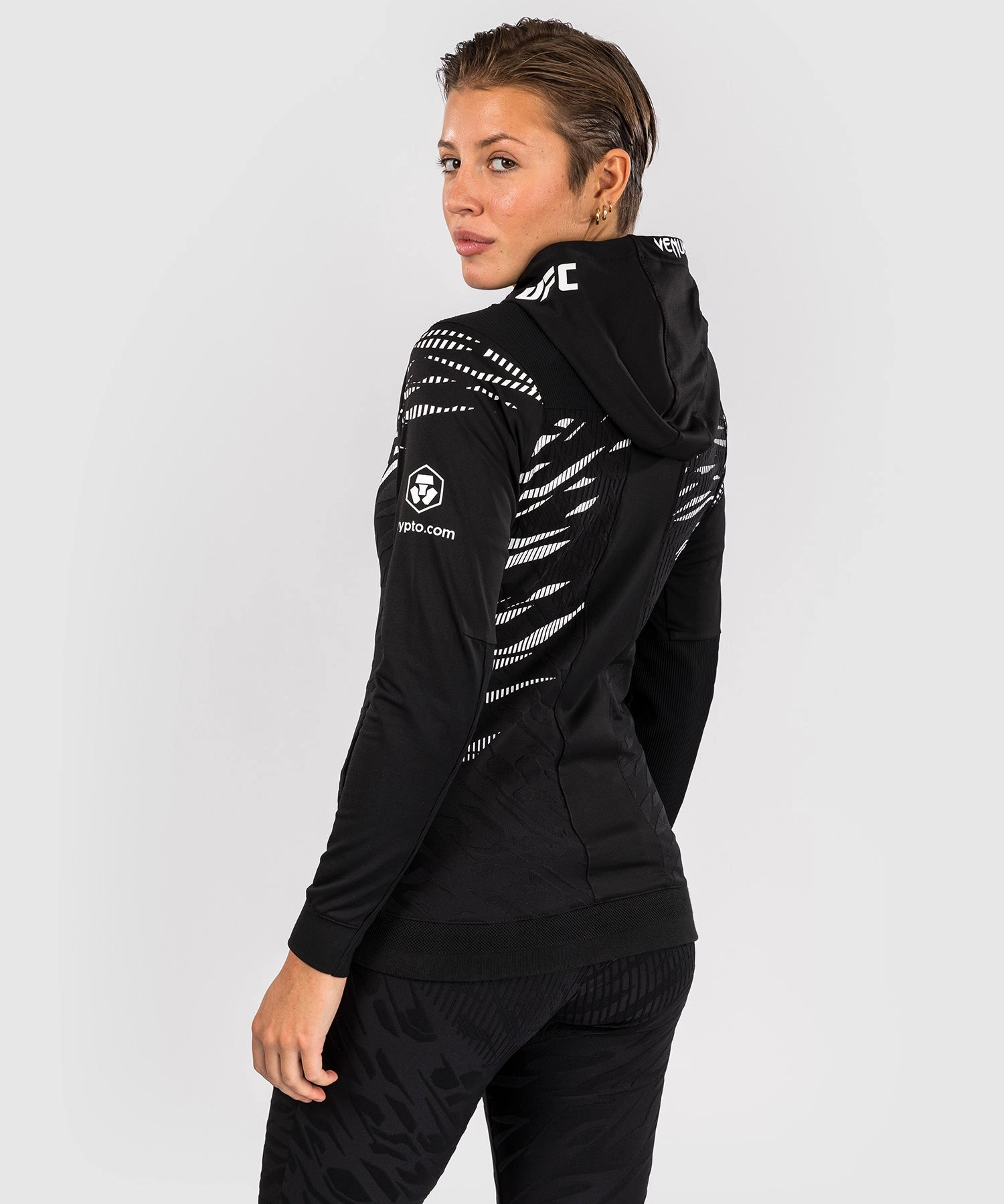 UFC Fusion by Venum Personalized Authentic Fight Night Women's Hoodies - Black