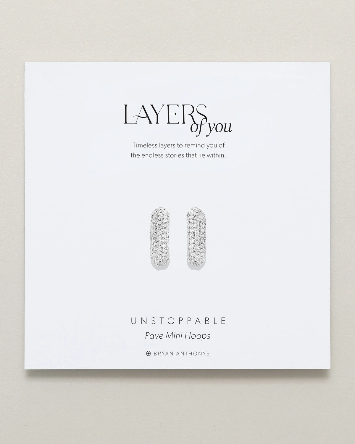 Unstoppable Pave Mini Hoop Earrings