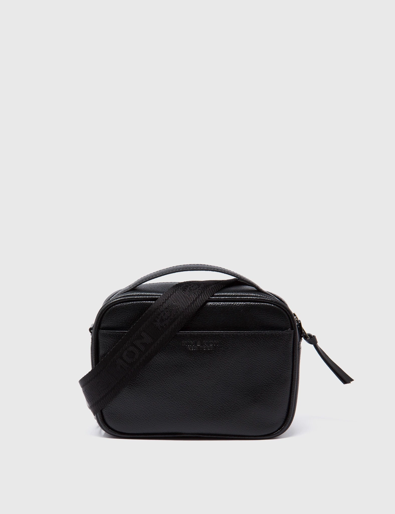 Verto Black Leather Crossbody Bag - Pigeonista Embroidery