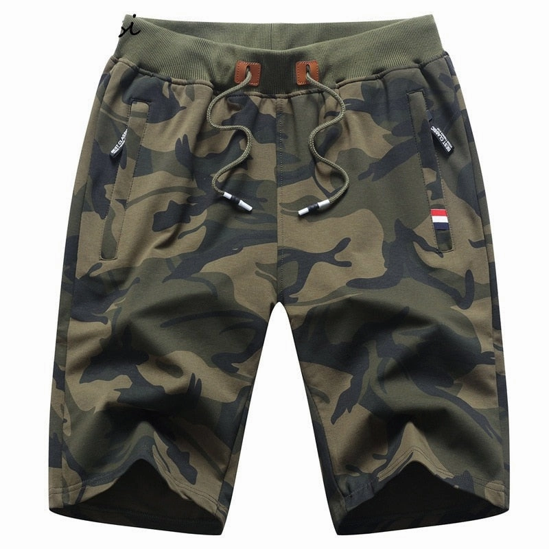 West Louis™ Casual Summer Cotton Camo Shorts