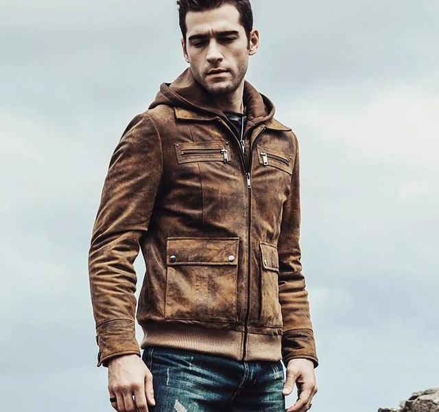 West Louis™ Retro Autumn Winter Genuine Leather Jacket