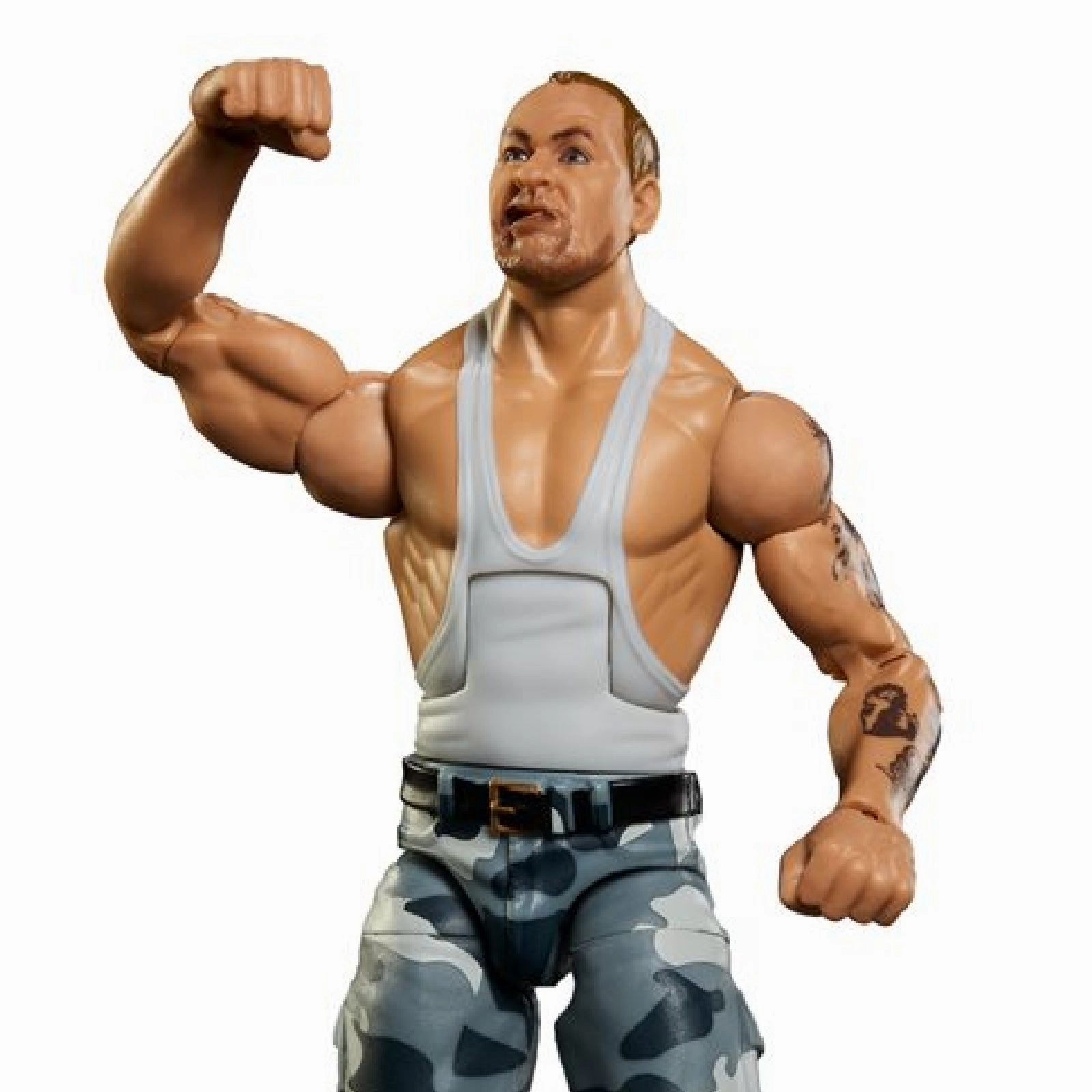WWE MTHXK42 Elite Collection Premium Live Event Bushwhacker Luke Action Figure & Accessories, Build-A-Figure