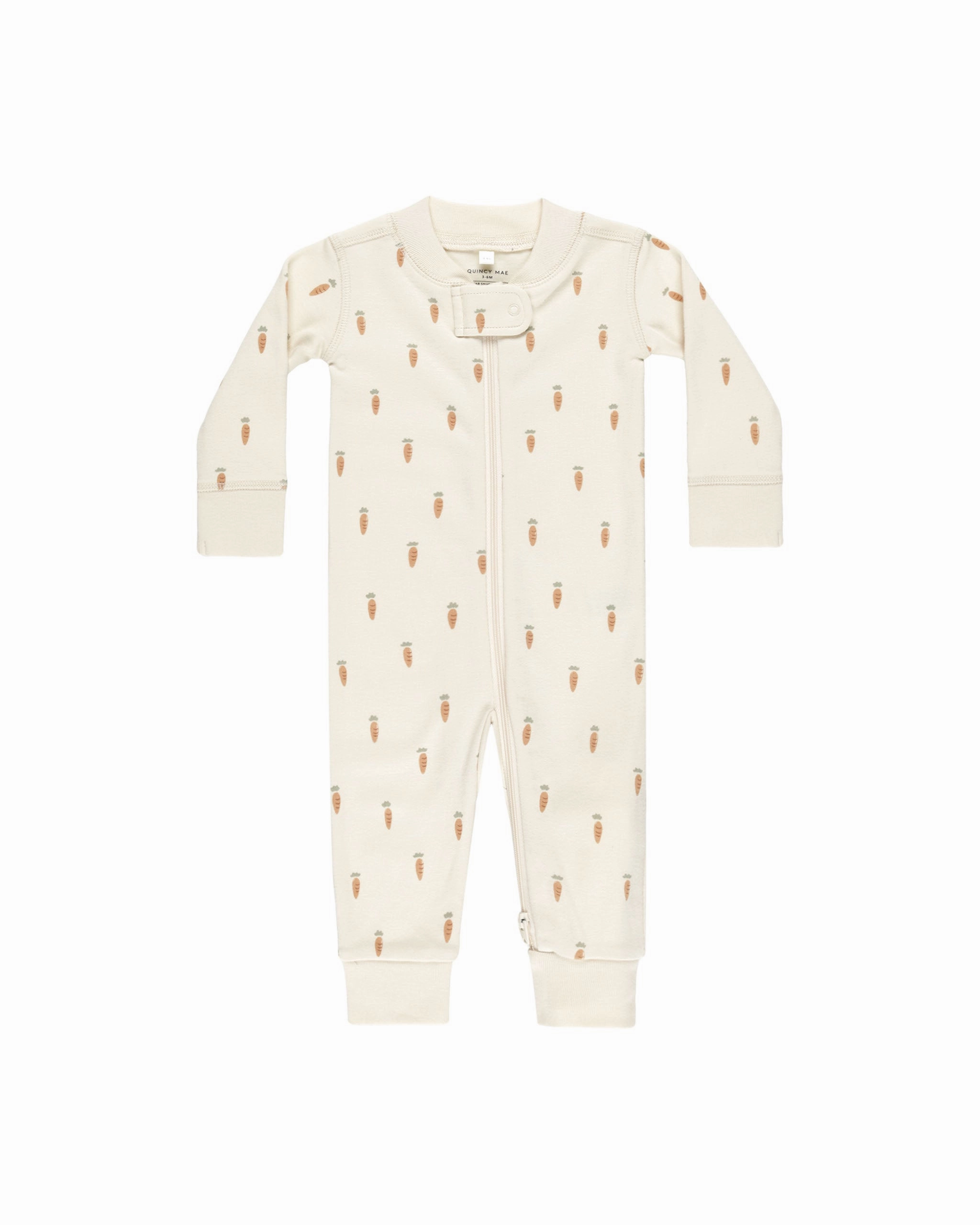 Zip Long Sleeve Sleeper - Carrots